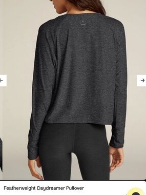 New Beyond Yoga L Featherweight Daydreamer Pullover - Dark Night